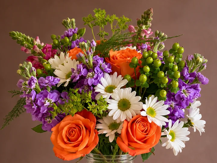 Studio photo close-up: the same flowers
