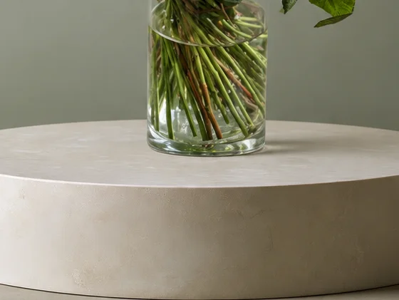 Studio photo close-up: really standing on the stone